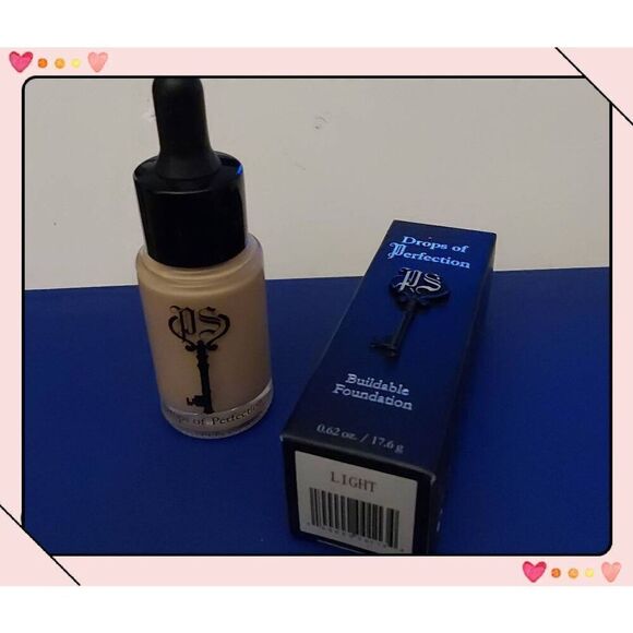 BNIB~Private Society Cosmetics Drops of Perfection Buildable Foundation in Light - Picture 1 of 5